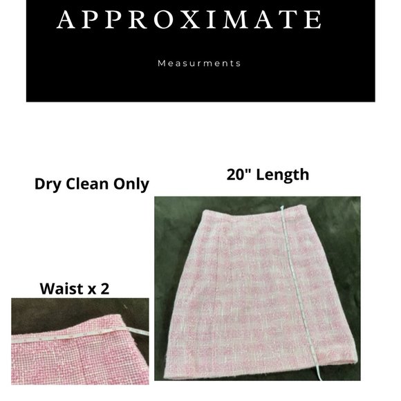 Apt 9 Pink Tweed Skirt size 10 - Picture 2 of 2